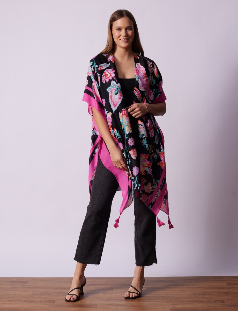 Kimono Print - Negro/multi 