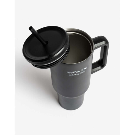 Vaso Metálico Coffee First Negro