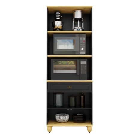 Torre Quente 3 Puertas 1 Cajón Negro Joy 48074 Torre Quente 3 Puertas 1 Cajón Negro Joy 48074