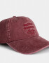 Caps Gorra Denim Efecto Lavado - Rojo Oscuro