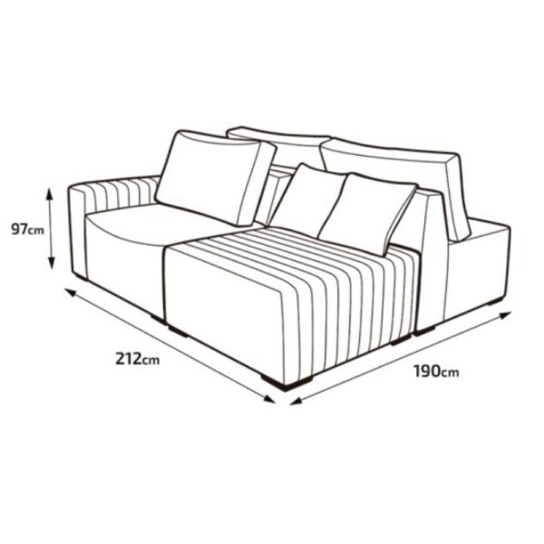 SOFA ESQUINERO VERSATILLE - BOUCLE BEIGE SOFA ESQUINERO VERSATILLE - BOUCLE BEIGE