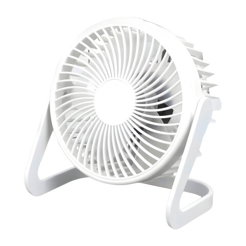 Ventilador De Escritorio Portatil Inclinable 14,5 Cm Usb Color Blanco