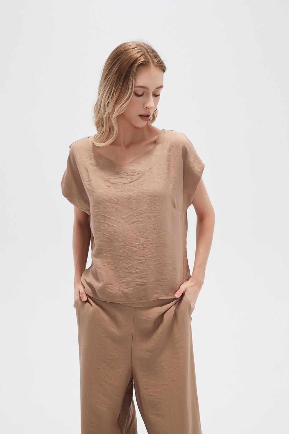 Blusa Elaisa Beige Oscuro