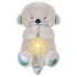 Peluche Nutria Bebé Respira Y Relaja Dormir Niño Tendencia Color Variante Blanco