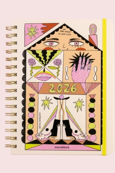 AGENDA MONOBLOCK PEPITA SANDWICH A5 SEMANAL ANILLADA 2026 - EN UNA CASA AGENDA MONOBLOCK PEPITA SANDWICH A5 SEMANAL ANILLADA 2026 - EN UNA CASA