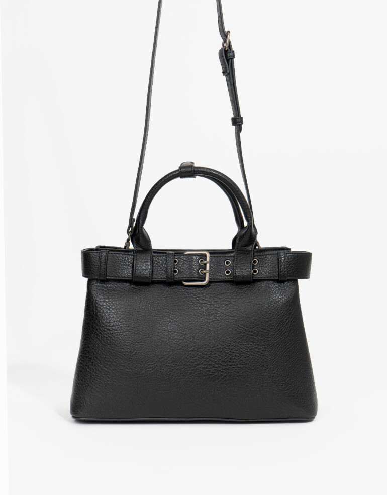 City Cartera City Con Asa - Negro