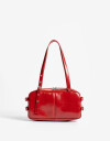 City Cartera City Efecto Acharolada - Rojo Medio