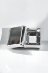 Caja laminada 01 - 2,5x4x4 cm. PLATA