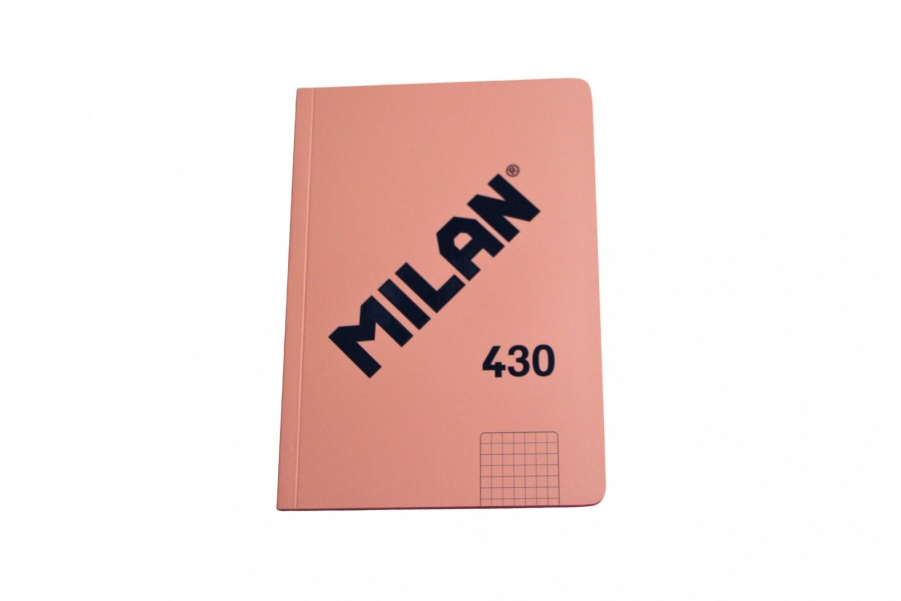 CUADERNO MILAN TAMAÑO A5 CUADRICULADO DE 48 HOJAS COLOR ROSADO 