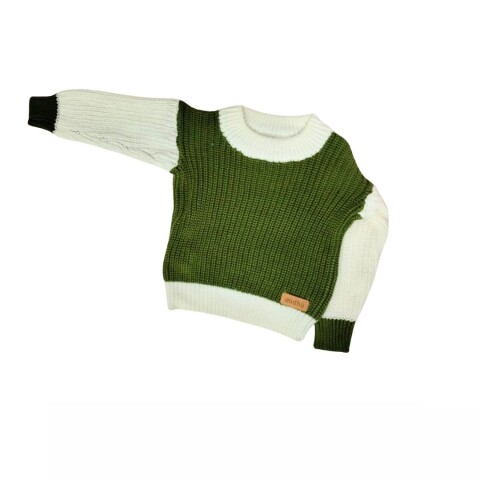 Sweater DELFOS Combinado Godhu Verde