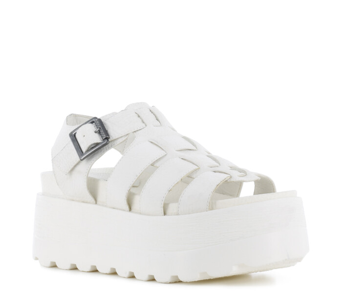 Sandalia Plataforma MissCarol - White - MissCarol - 146.ENNIS0064 — Miss  Carol