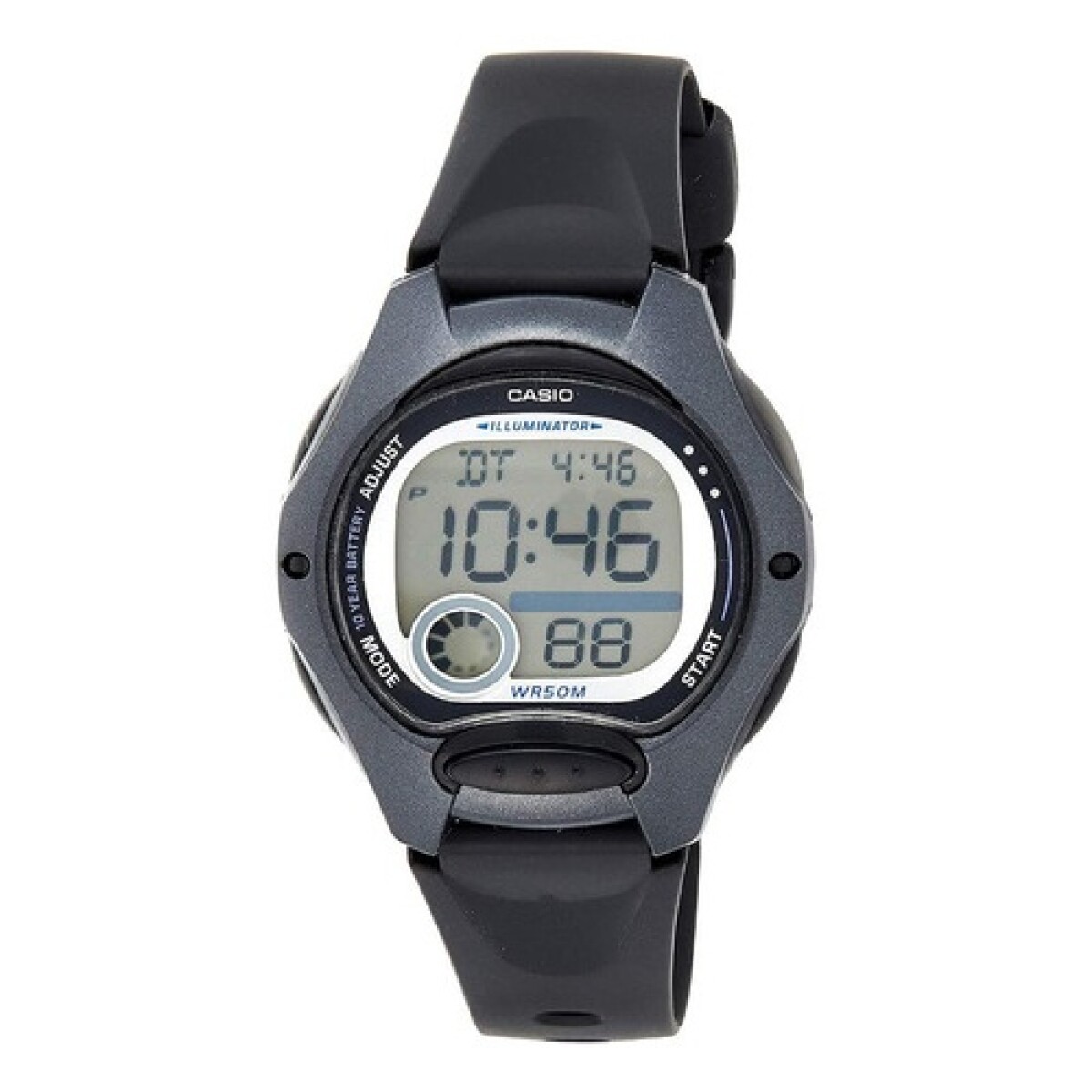 Reloj Digital Casio Multifunción Para Mujer Diseño Moderno Y Uso Diario - Negro 