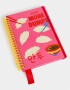 Anotadores Cuadernos y Memos Cuaderno A5 Korean Food - Fucsia Medio