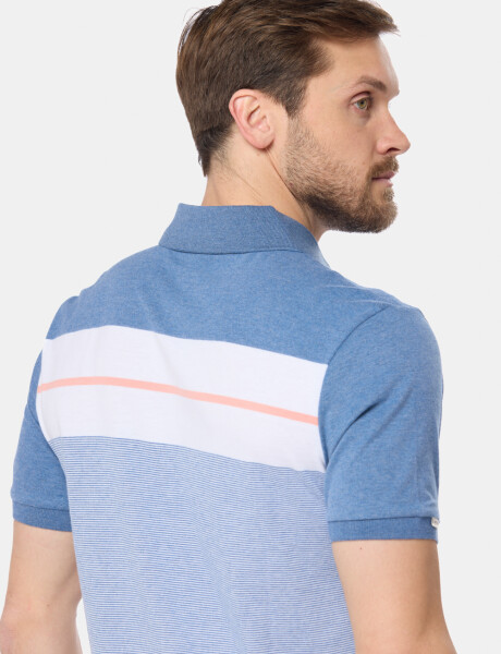 POLO JERSEY RAYADA Piedra