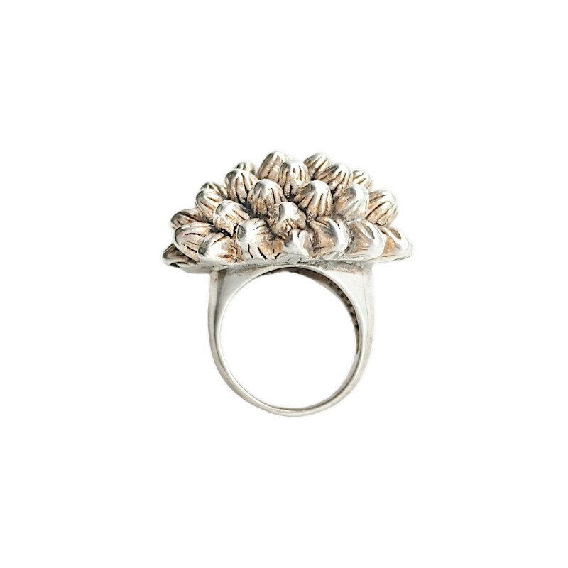 Anillo Flor-Plata 925 Inflada-Sin Piedra-AN3158 sinpiedra