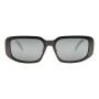 Lentes De Sol De Acero Inoxidable Cuadrado Reebok Ónix/Ónix