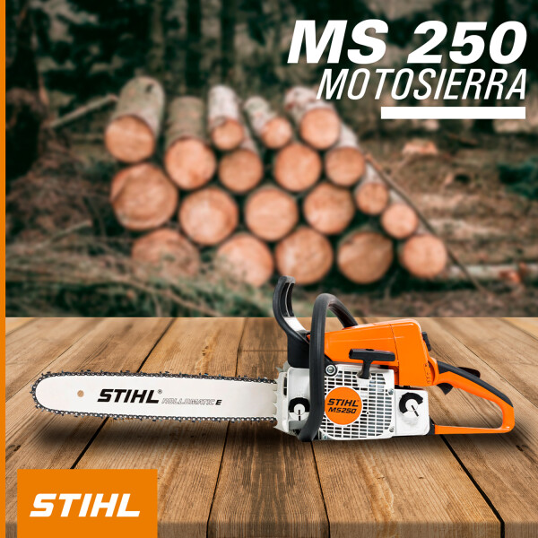 Motosierra Stihl Ms 250 + Aceite De Cadena + Aceite 2t 1lt PK MOTOSIERRA STIHL MS250 + ACEITES