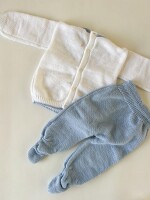 Conjunto mock blanco celeste Conjunto mock blanco celeste