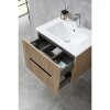 Mueble De Baño Suspendido Oak Ripado 60 Cm Con Bacha Mueble De Baño Suspendido Oak Ripado 60 Cm Con Bacha