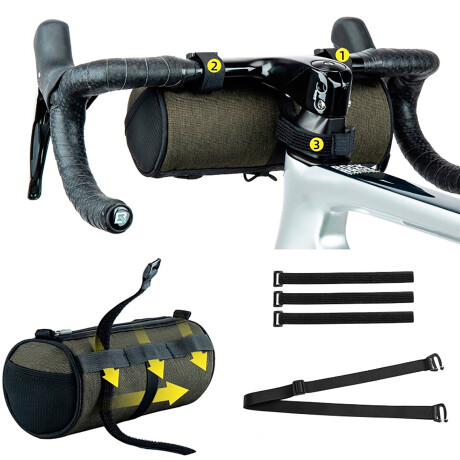 Bolso para Bicicleta Rockbros 2L Manillar Cuadro Sillín 001