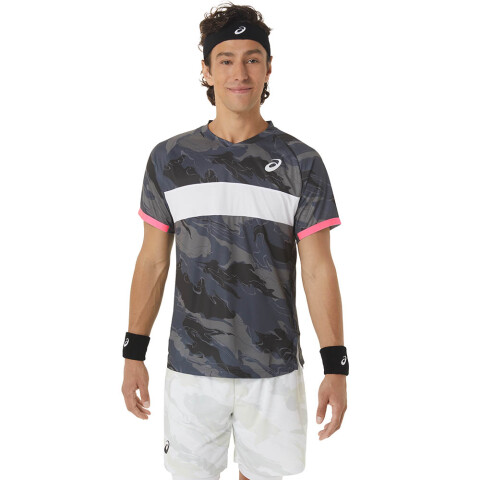 Match Graphic SS Top - Hombre Carrier Grey