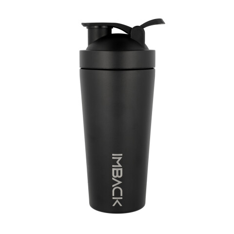 Vaso Termico Proteina Mezclador 650ml Shaker Acero Inoxidable Ss304 Batidos Con Tapa Imback Color Negro Vaso Termico Proteina Mezclador 650ml Shaker Acero Inoxidable Ss304 Batidos Con Tapa Imback Color Negro