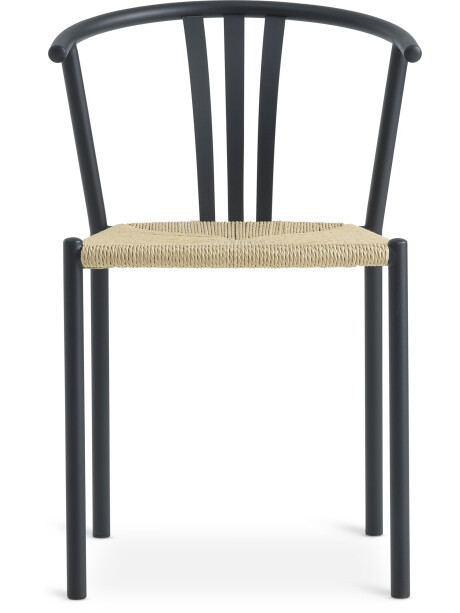 Silla de comedor JYDERUP negro/natural Silla de comedor JYDERUP negro/natural