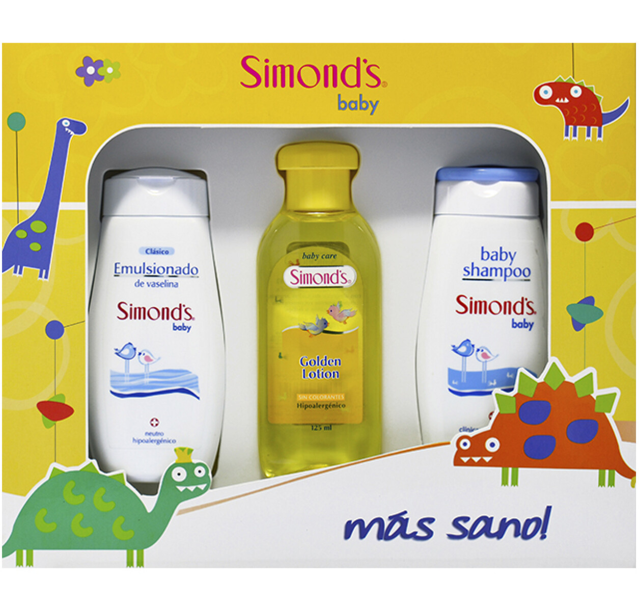 ESTUCHE SIMONDS BABY GOLDEN (EMULSIONADO+SHAMPOO+LOCION) 