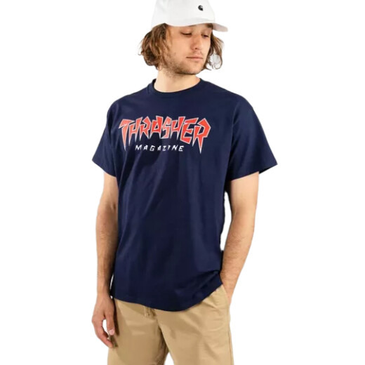 Remera MC Thrasher Men Jagged Marino Remera MC Thrasher Men Jagged Marino