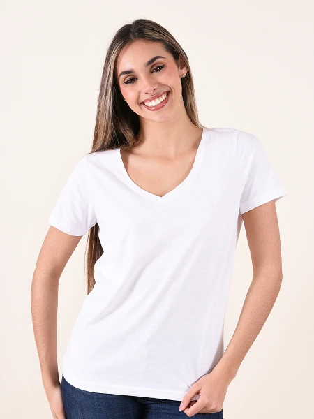 REMERA BASICA AMELIE BLANCO