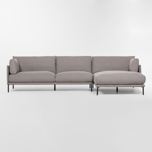 Sofá con chaise COSTA Gris - DERECHO