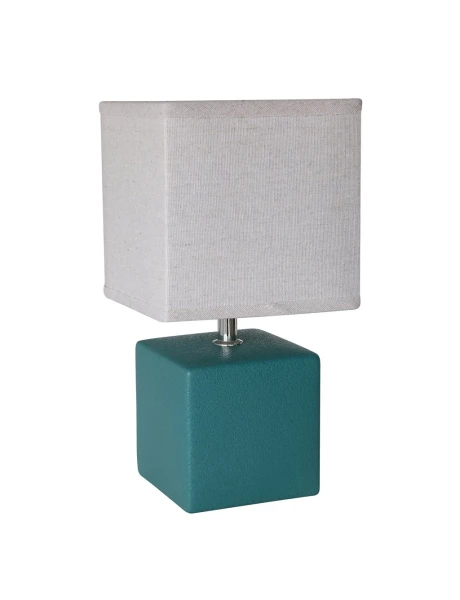 LAMPARA DE MESA CERAMICA D15x30CM VERDE PETROLEO LAMPARA DE MESA CERAMICA D15x30CM VERDE PETROLEO