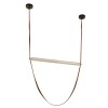 COLGANTE LED CURVO 18W CHOCOLATE Y NEGRO COLGANTE LED CURVO 18W CHOCOLATE Y NEGRO