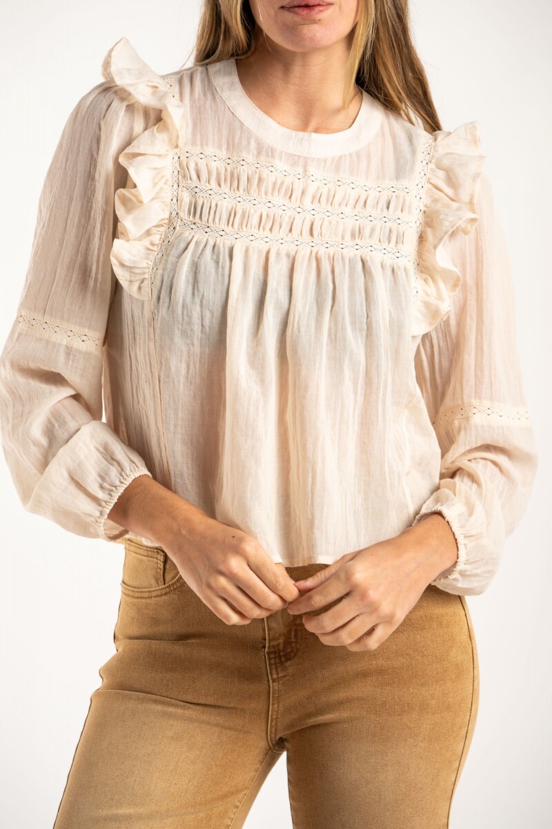 Blusa Con Volados Arena