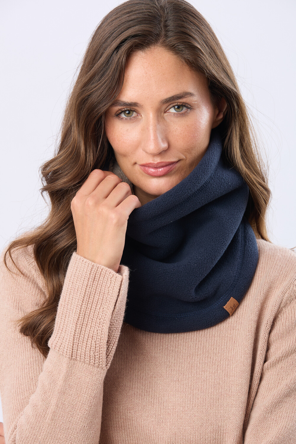 CUELLO POLAR Y SHERPA Azul