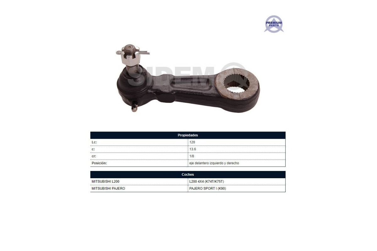 Brazo Pitman Mitsubishi L200 96-06 Izq Brazo Pitman Mitsubishi L200 96-06 Izq