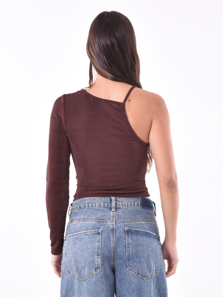 REMERA EDS MARRON OSCURO