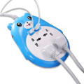 Alargue Con Diseño De Osito y 2 Puerto USB Azul