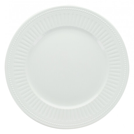 PLATO CERAMICA BLANCO BORDE LABRADO 27cm PLATO CERAMICA BLANCO BORDE LABRADO 27cm