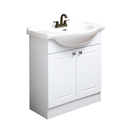 MUEBLE DE BAÑO BLANCO 760X327X860CM CON 2 PUERTAS Y CON BACHA DGC - DESARMADO- BLANCO