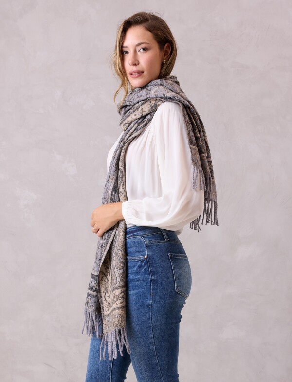 Bufandon Arabescos GRIS/MULTI