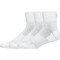 Medias Running Qrew 3P Unisex Brilliant White