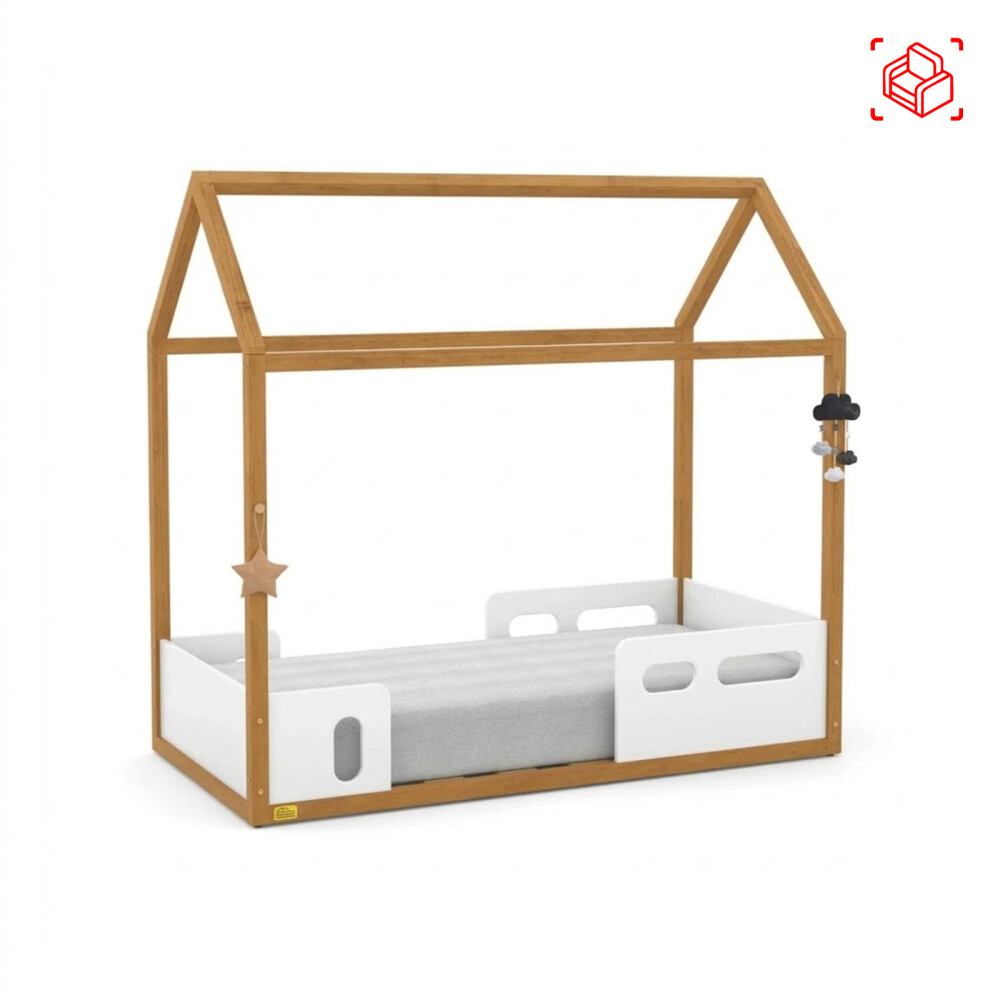 MINI CAMA CASITA MDF BLANCO FLOW/TUTTO