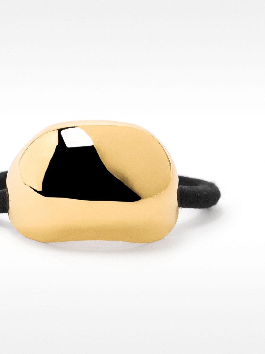 Elástico De Cabello Con Detalle Metálico dorado