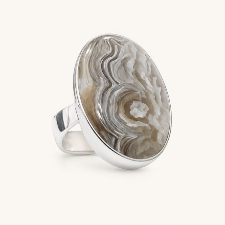 Anillo Agatha Gris - Plata 925 Anillo Agatha Gris - Plata 925