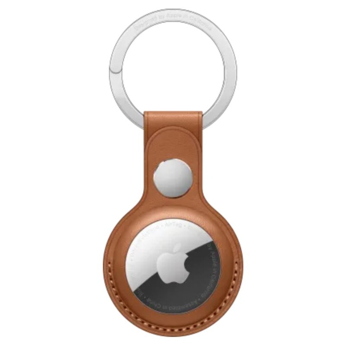 Case Apple Airtag Finewoven Key Ring Golden Brown 