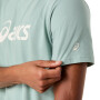 Polos Training Asics Logo Tee Hombre Ocean Haze