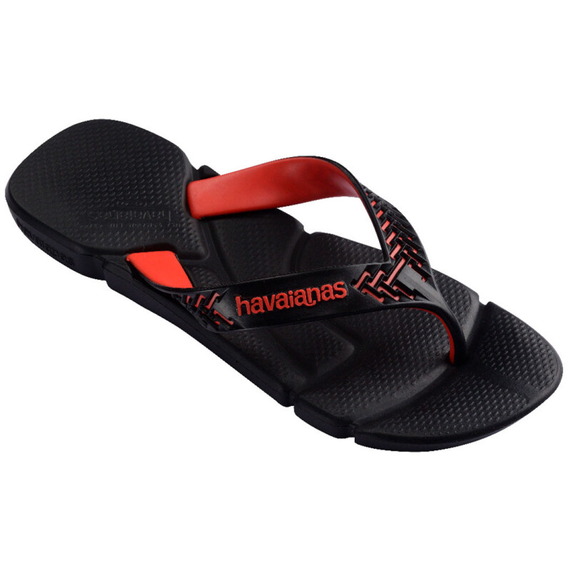 Sandalias de Hombre Havaianas Power 2.0 Negro - Rojo