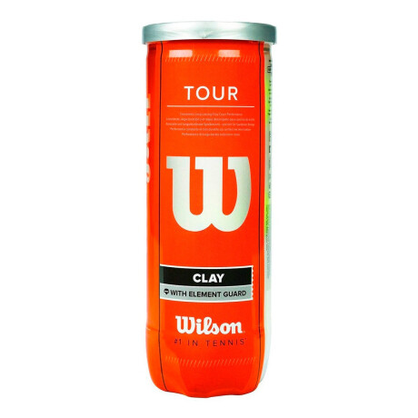 Tubo Wilson X3 Pelota Tour Clay Polvo De Ladrillo Wilwrt108900