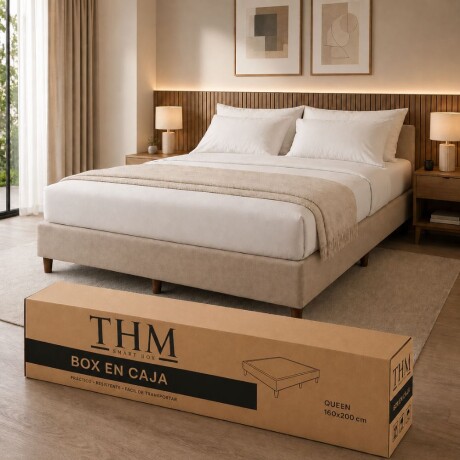 Sommier Queen HAMPTONS Palladium Smart Box Beige
